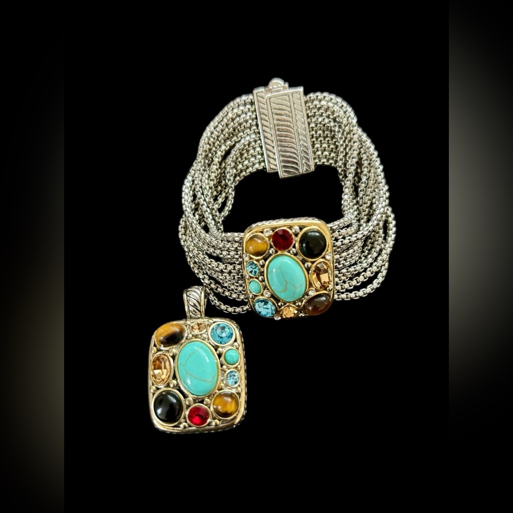 Vintage bracelet and Pendant set